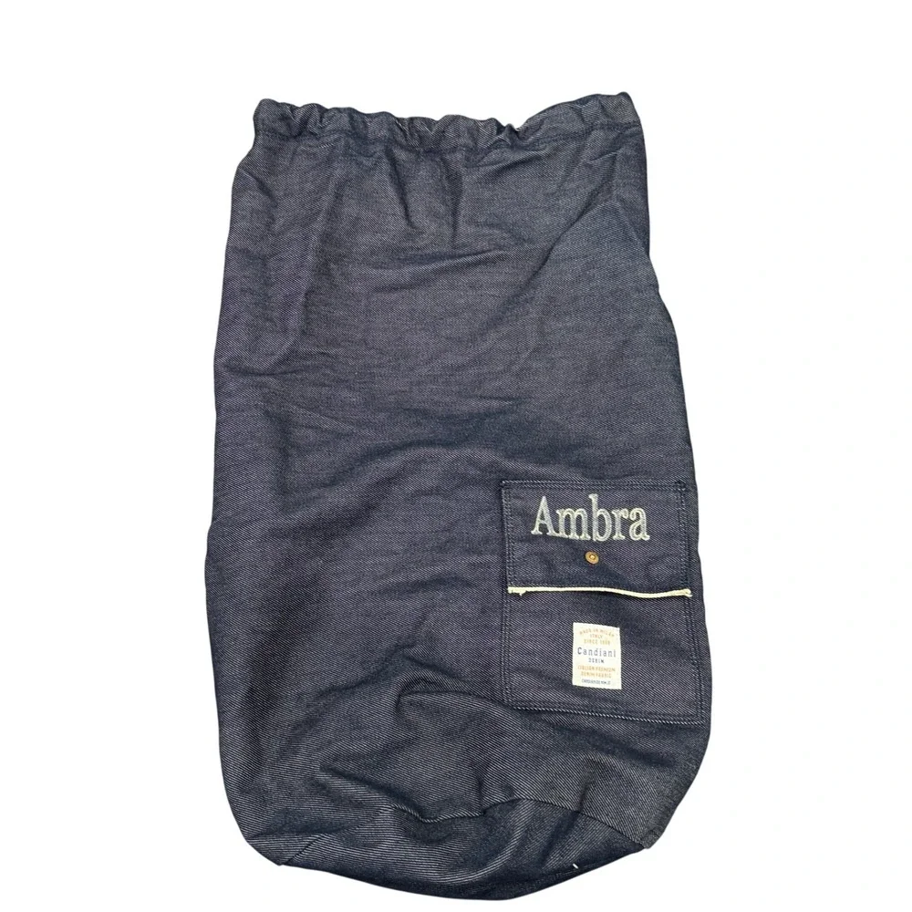 Candiani Denim Storage Bag Unisex OS Blue Italian Premium Ambra